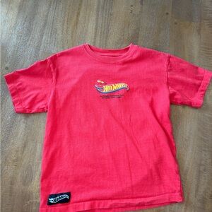 Kids Zara Red Graphic Tee w/ Hot Wheels